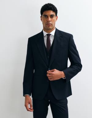 ASOS DESIGN slim suit blazer in navy