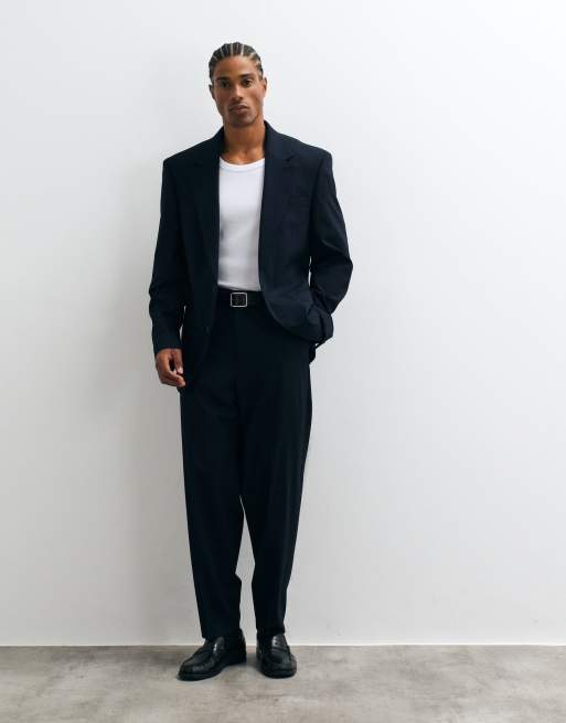 ASOS DESIGN slim suit blazer in navy, 3 of 5
