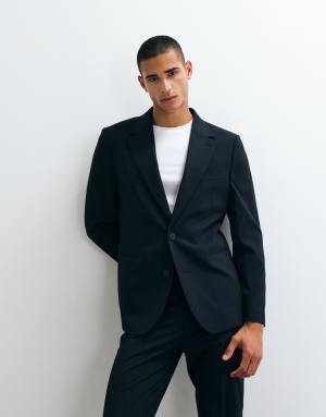 ASOS DESIGN slim suit blazer in navy