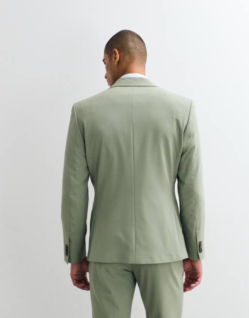 ASOS DESIGN slim suit blazer in sage green, 2 of 5