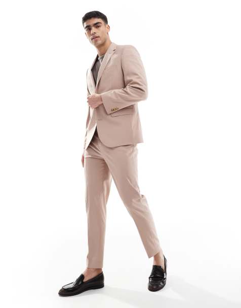 ASOS DESIGN slim suit in dusty pink - view 1