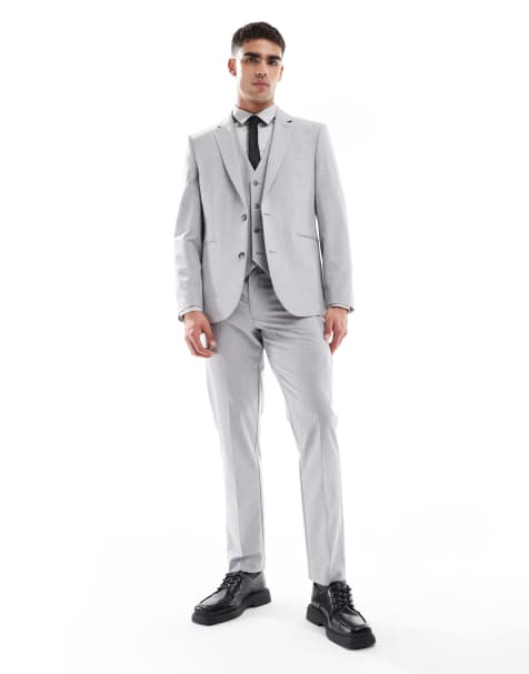 ASOS DESIGN slim suit in gray - view 1