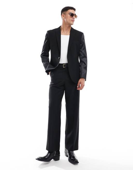 ◆DEINET◆ OVERLAY SUIT JACKET IN BLACK KDBGA4S25110600F ASOS DESIGN slim casual suit jacket in black | ASOS