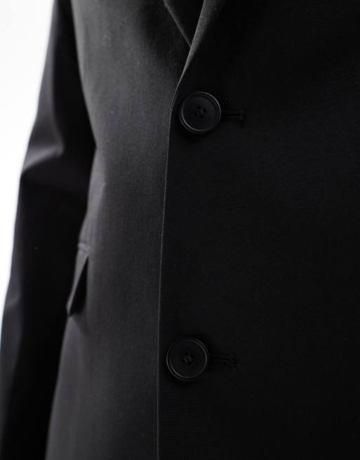 ASOS DESIGN slim suit jacket in black, 3 of 5