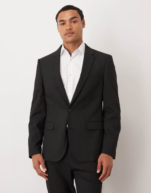 ASOS DESIGN slim suit jacket in black, 2 of 5
