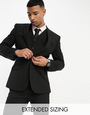 ASOS DESIGN slim suit jacket in black - ASOS Price Checker
