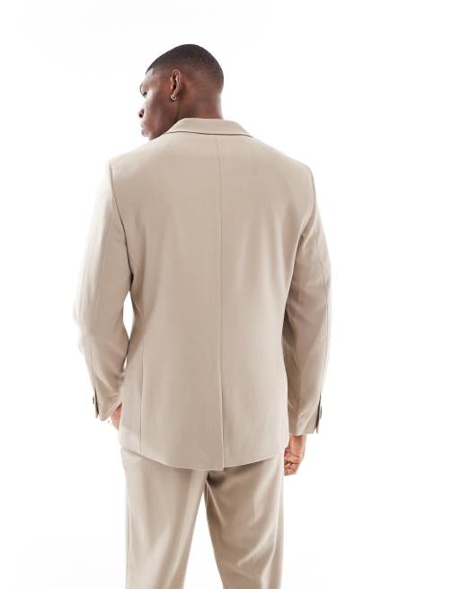 ASOS DESIGN slim suit jacket in brown twill, 5 of 5