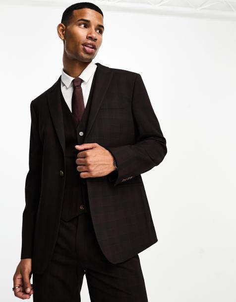 New Look pinstripe suit in navy