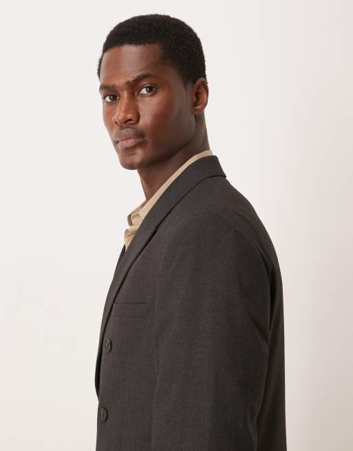 ASOS DESIGN slim suit jacket in charcoal, 4 of 5