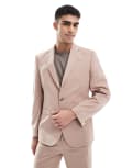 [ASOS DESIGN] ASOS DESIGN slim suit jacket in dusty pink Chest 44 Regular Dusty pink