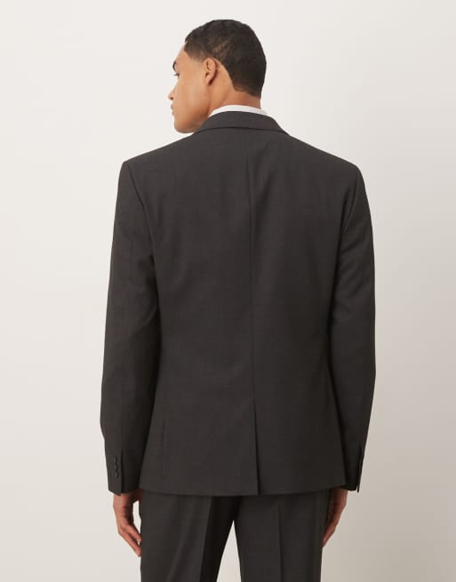 ASOS DESIGN slim suit jacket in gray, 3 of 5