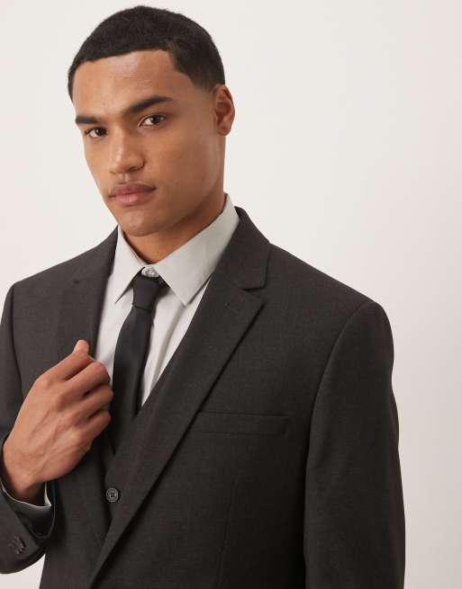 ASOS DESIGN slim suit jacket in gray, 5 of 5