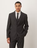 [ASOS DESIGN] ASOS DESIGN slim suit jacket in grey Chest 46 Regular GREY