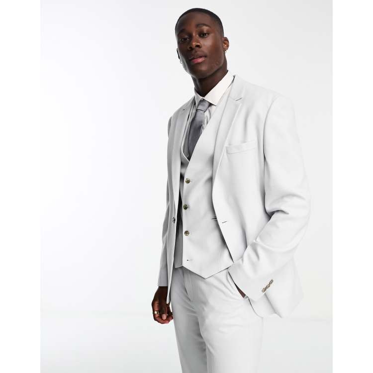 Asos ice grey suit store
