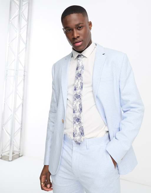 Asos light blue suit hotsell