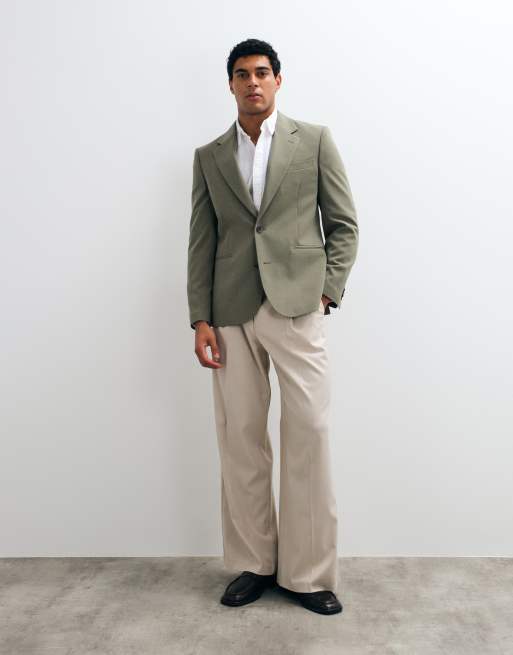 ASOS DESIGN slim suit jacket, pants & waistcoat in mid green, 4 of 4