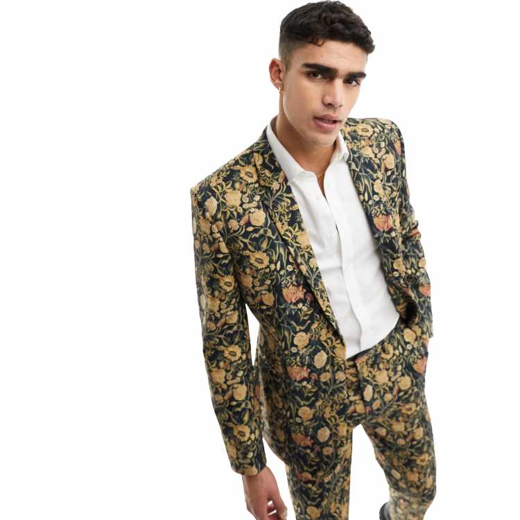 Asos floral suit outlet jacket