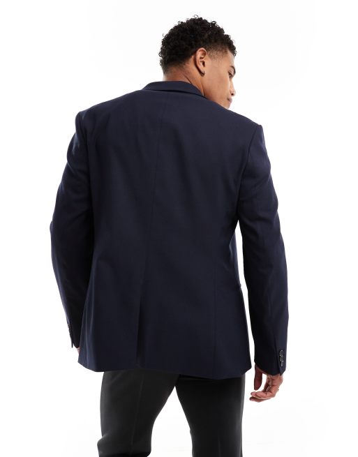 Asos navy jacket best sale