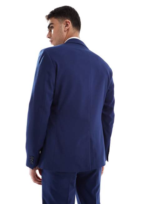 ASOS DESIGN slim suit jacket in navy
