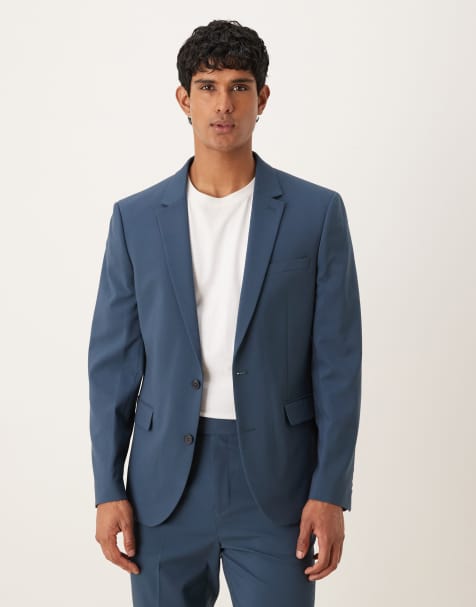ASOS DESIGN slim suit jacket in navy - view 1