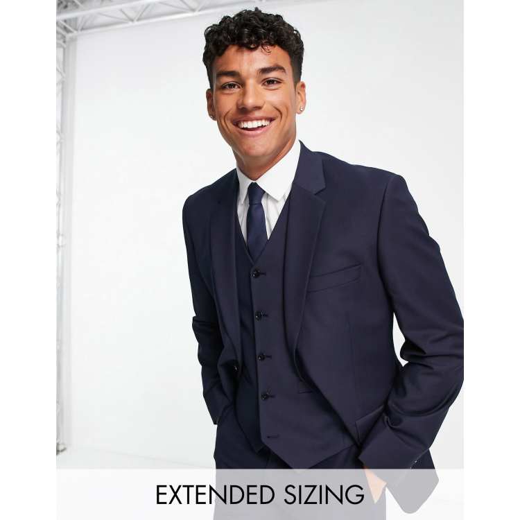 Asos navy hot sale blue suit