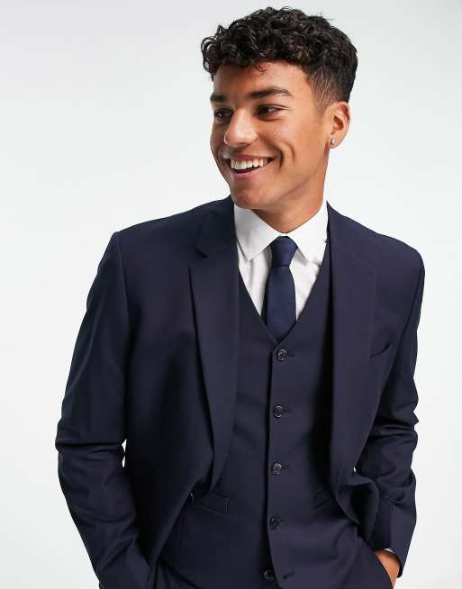 Asos blue 2025 suit mens