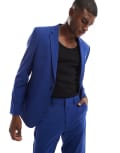 [ASOS DESIGN] ASOS DESIGN slim suit jacket in royal blue Chest 36 Regular Royal Blue