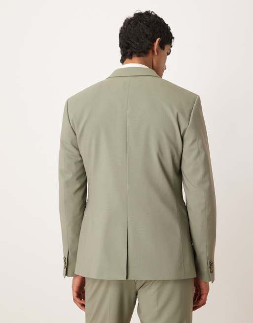 ASOS DESIGN slim suit jacket in sage, 3 of 5