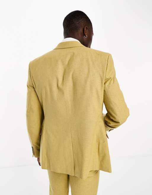 ASOS DESIGN slim suit jacket in khaki