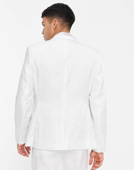 White satin suit sale