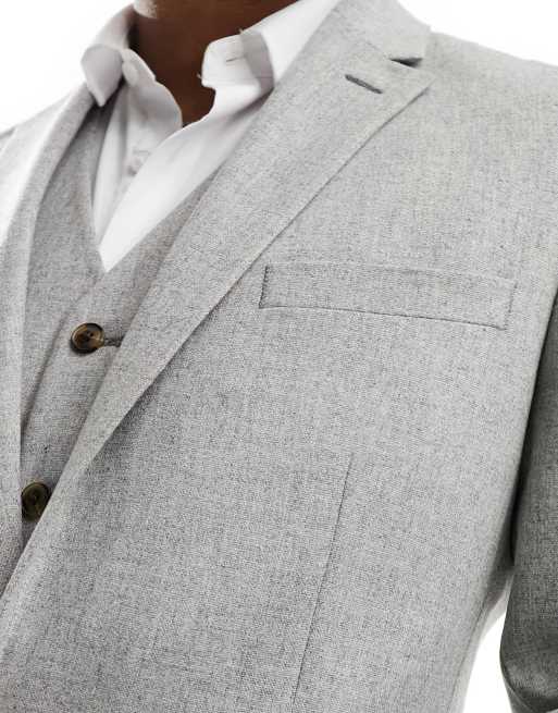 Asos light grey suit hot sale