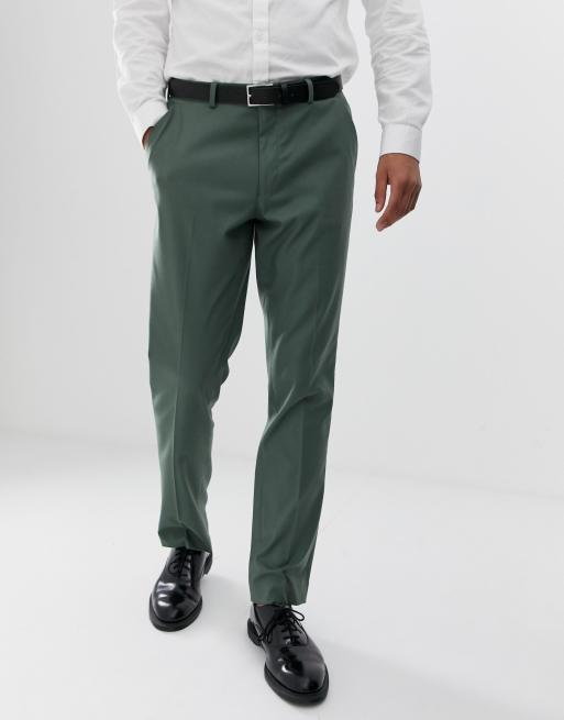 ASOS DESIGN slim suit in sage green, 3 of 4