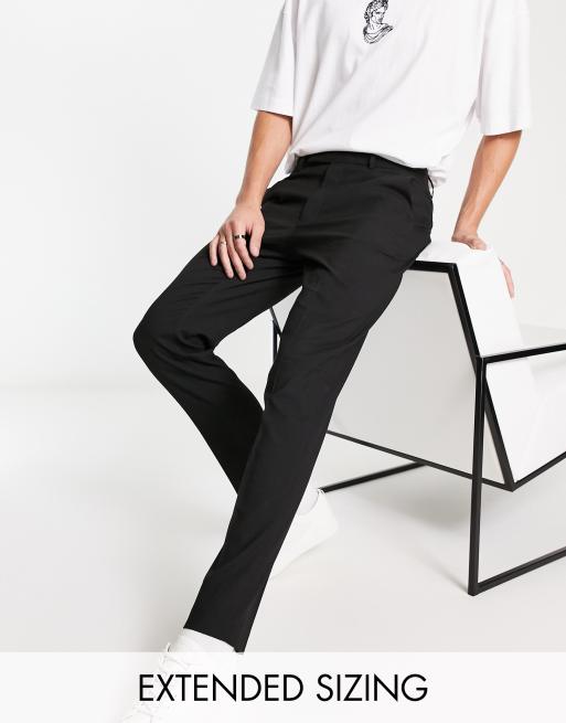 ASOS DESIGN skinny suit pants in black