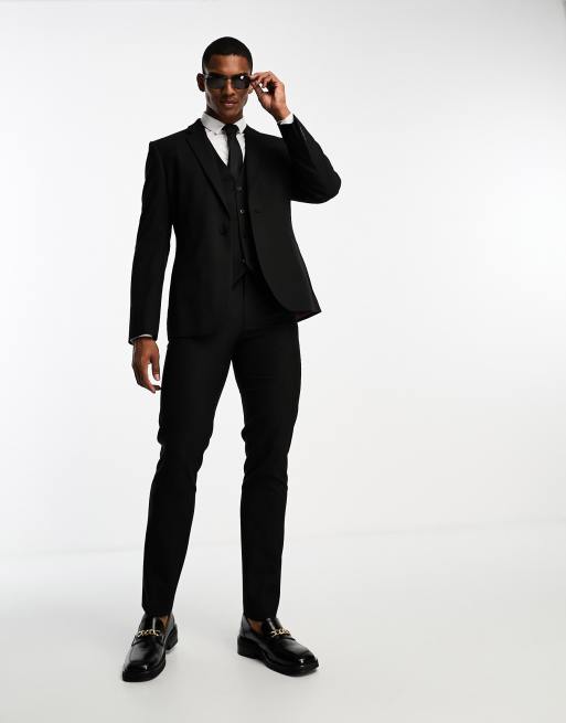 Slim Black Suit Pants