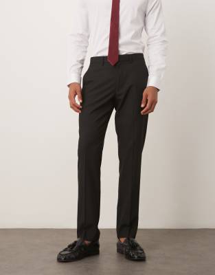 Asos Design Slim Suit Pants In Black