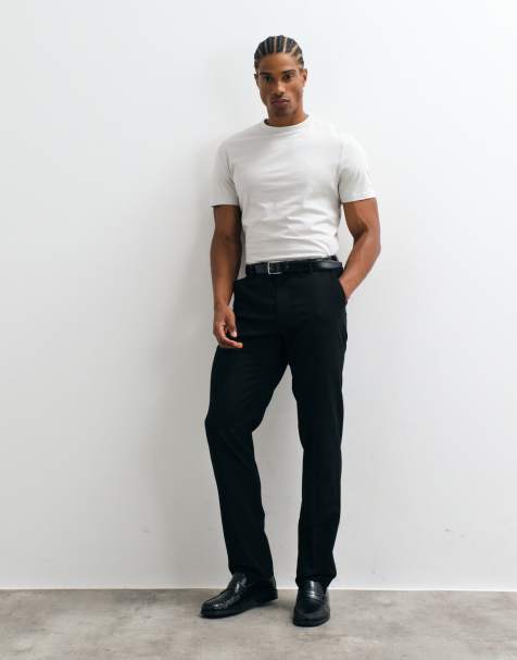 ASOS DESIGN slim suit trousers in black