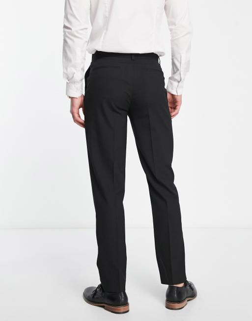 ASOS DESIGN slim suit pants in charcoal