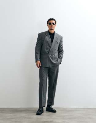 Asos Design Slim Suit Pants In Gray