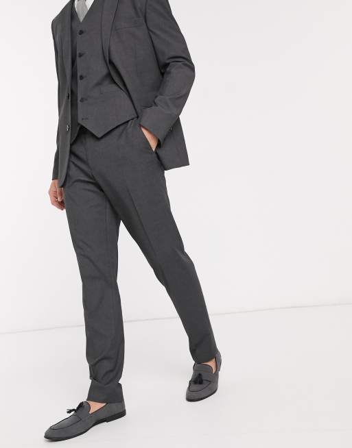 ASOS DESIGN slim suit in charcoal, 3 of 3