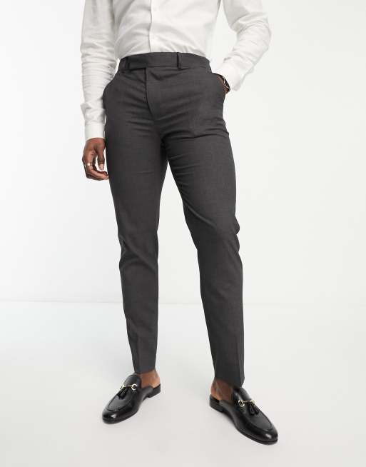 Charcoal Wool Dress Pants with White Low Top Sneakers Outfits For Men (62  ideas & outfits)