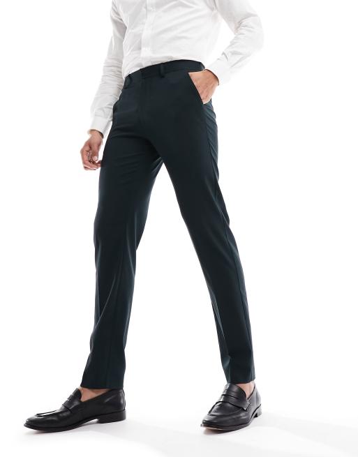 ASOS DESIGN slim suit pants in black