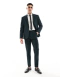 [ASOS DESIGN] ASOS DESIGN slim suit pants in dark green W30 L30 Dark green