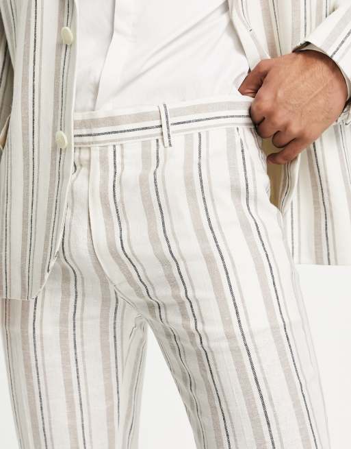 Asos mens striped pants clearance
