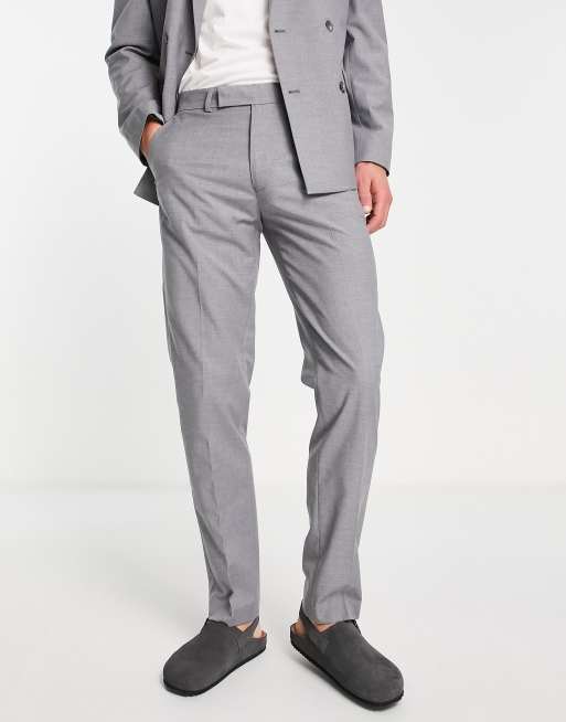 ASOS DESIGN slim suit pants in gray