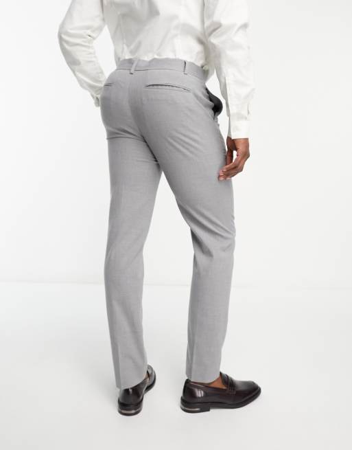 ASOS DESIGN slim suit pants in gray