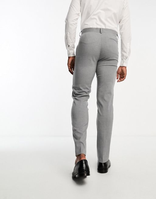Slim Grey Dress Pants