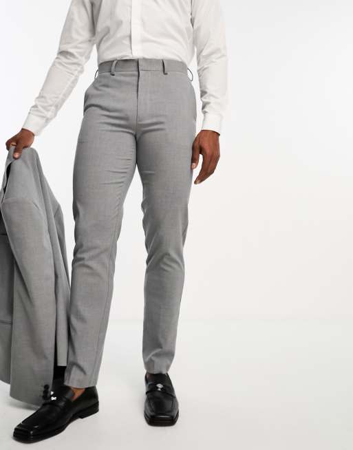 ASOS DESIGN slim suit pants in navy