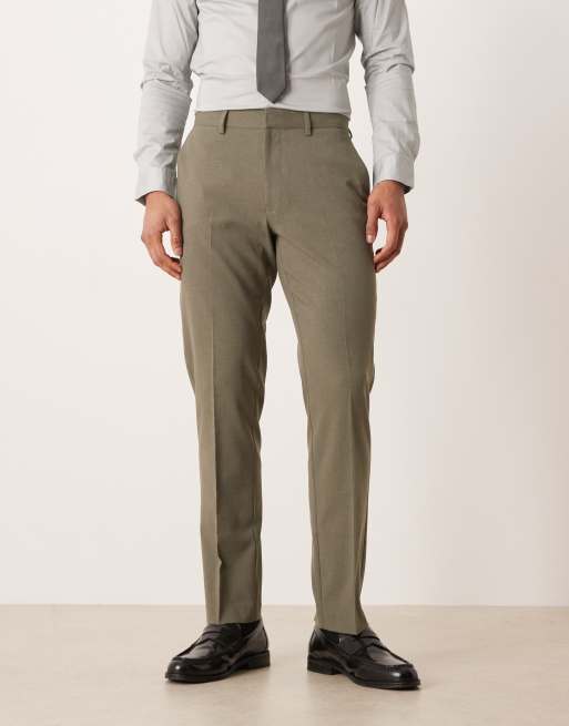 ASOS DESIGN slim suit pants in green, 2 of 5