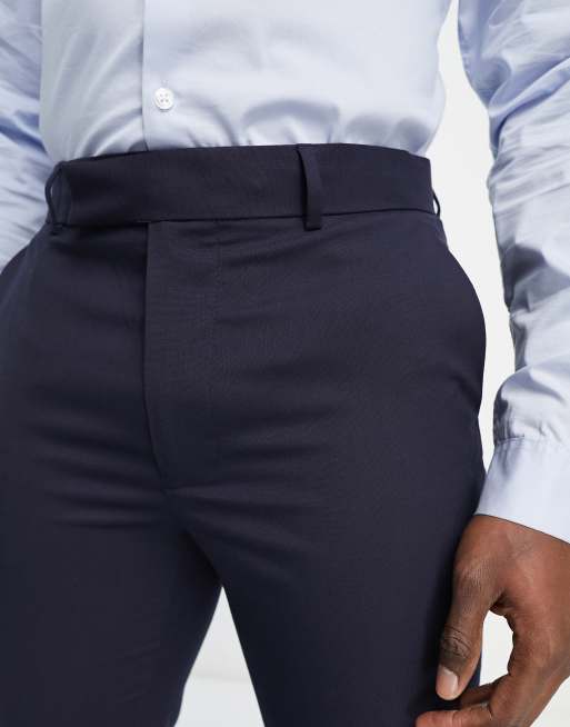 ASOS DESIGN slim suit pants in navy, 5 of 5