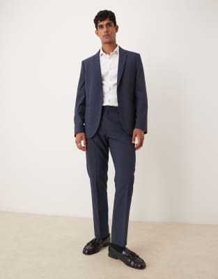Asos Design Slim Suit Pants In Blue